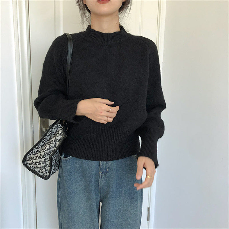 Vintage Round Neck Pullover Sweater