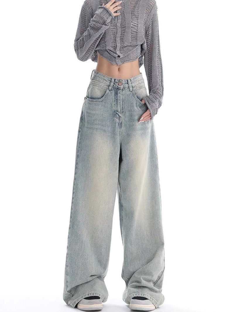 Vintage Light Wash Baggy Boyfriend Jeans