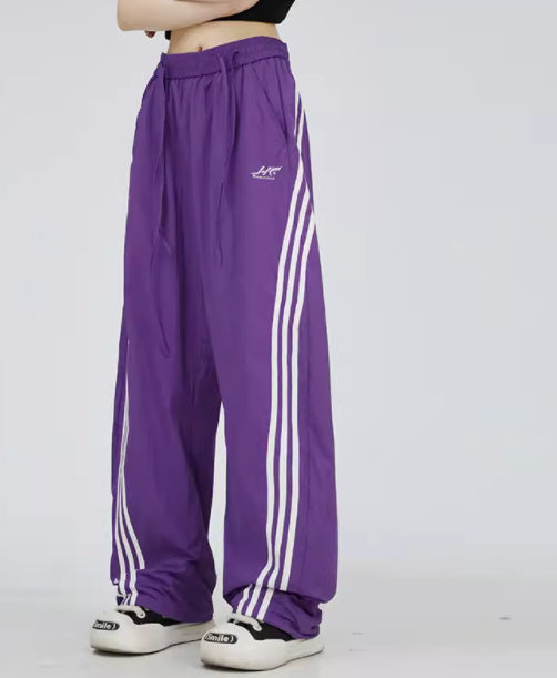 Vintage Side Stiped Baggy Sweatpants