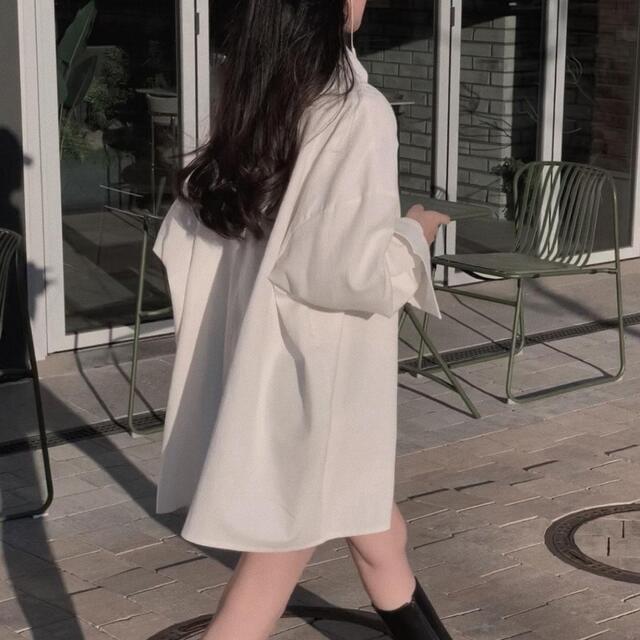 Polo Collar Long Sleeve Loose Blouse